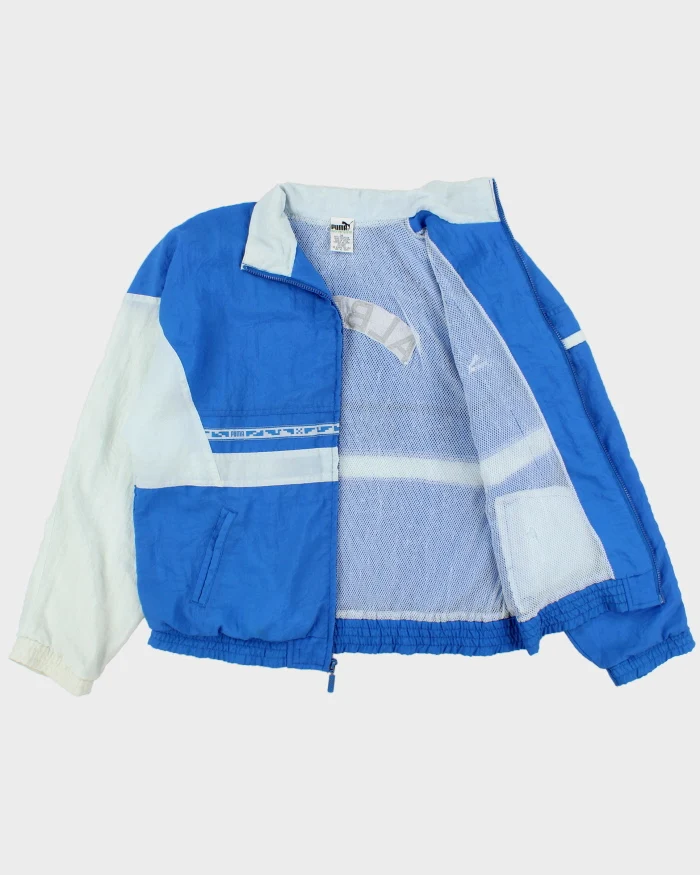 Vintage 1980s Puma Patterned Alberta Embroidered Shell Windbreaker Jacket - M - Billede 7